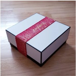 CHANEL Gift Box Holiday Ribbon.
